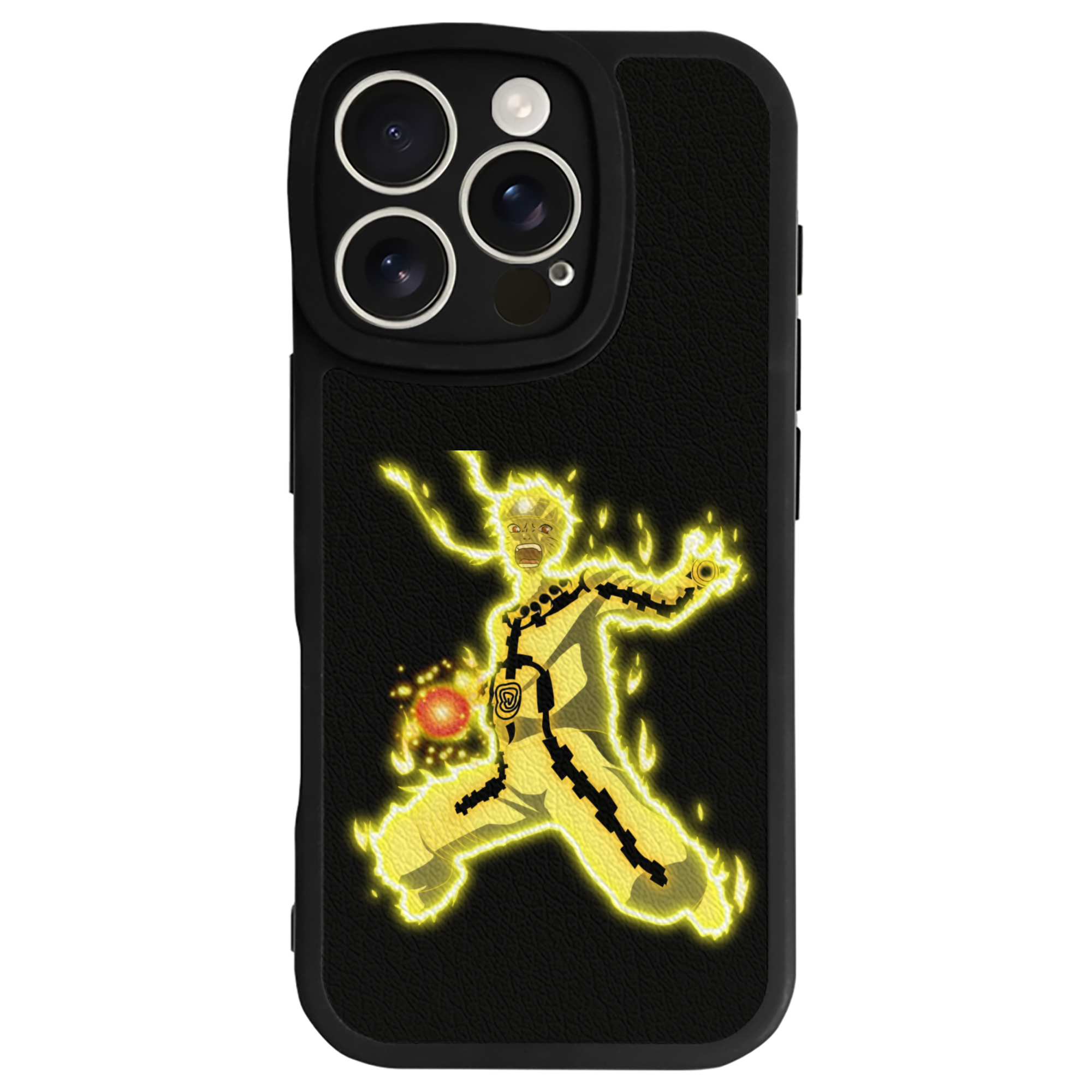 （画像用） NARUTO -ナルト- うずまき ナルト Uzumaki Naruto 【iPhone 16シリーズ対応】シリコンスマホケース（レザー調） 材質：シリコン